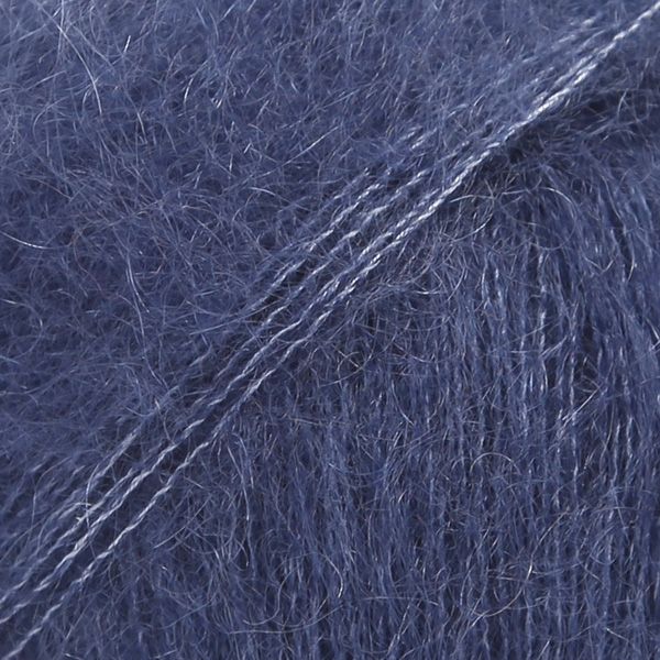 DROPS Kid-Silk Uni Color Garn - 25 g - Marineblau DROPS Kid-Silk Uni Color Garn - 25 g - Marineblau