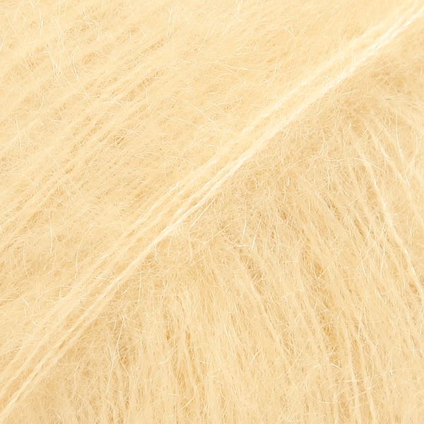 DROPS Kid-Silk Uni Color Garn - 25 g - Vanille DROPS Kid-Silk Uni Color Garn - 25 g - Vanille