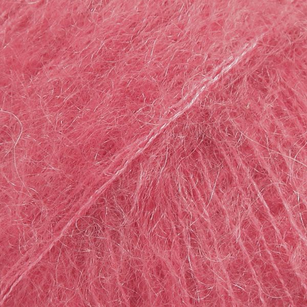 DROPS Kid-Silk Uni Color Garn - 25 g - Himbeere DROPS Kid-Silk Uni Color Garn - 25 g - Himbeere