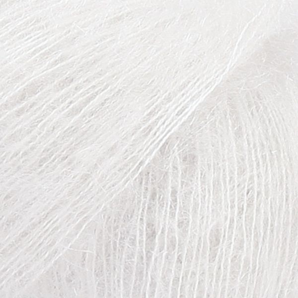 DROPS Kid-Silk Uni Color Garn - 25 g - Kreide DROPS Kid-Silk Uni Color Garn - 25 g - Kreide