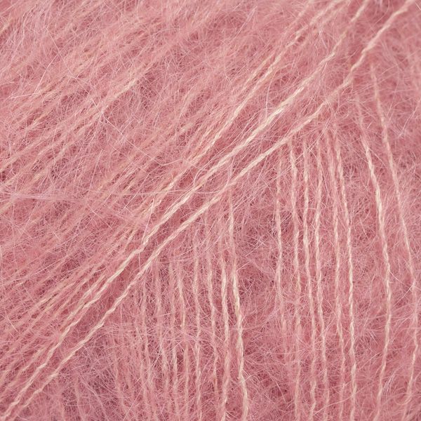 DROPS Kid-Silk Uni Color Garn - 25 g - Kirschsorbet DROPS Kid-Silk Uni Color Garn - 25 g - Kirschsorbet