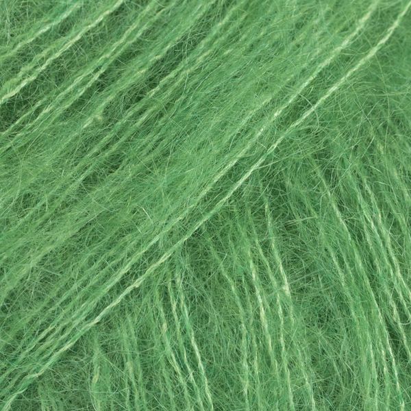 DROPS Kid-Silk Uni Color Garn - 25 g - Papageiengrün DROPS Kid-Silk Uni Color Garn - 25 g - Papageiengrün