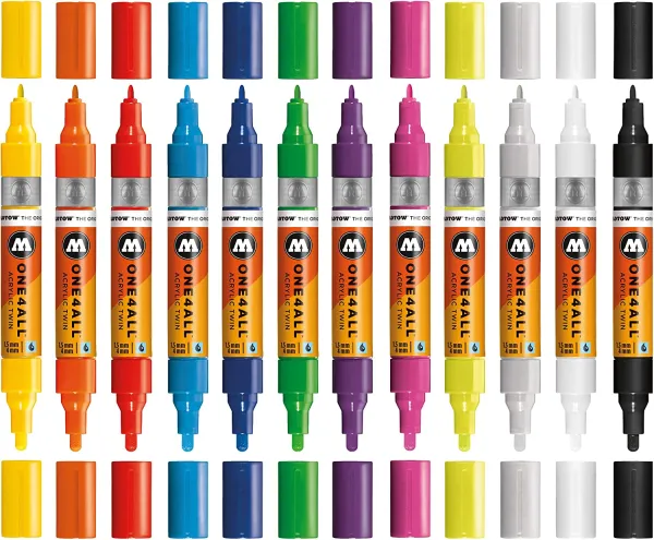 Acrylmarker One4All Twin 1,5 + 4 mm