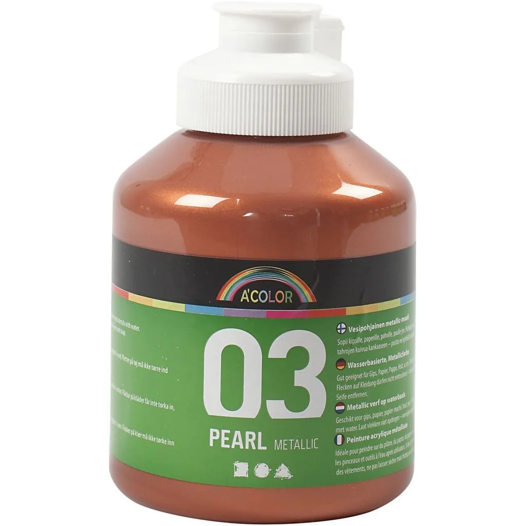 Schulfarbe Acryl - Metallic - Kupfermetallic - Metallic - 500 ml Schulfarbe Acryl - Metallic - Kupfermetallic - Metallic - 500 ml
