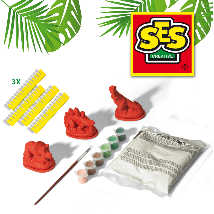 Dinosaurier gieen und bemalen