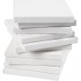 Leinwand - wei - 20 x 20 cm - 80 Stk