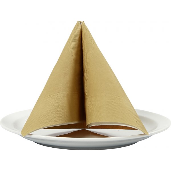 Servietten - Gold - 20 Stk