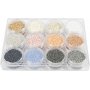 Rocailleperlen - matte Farben - 12 x 15 g
