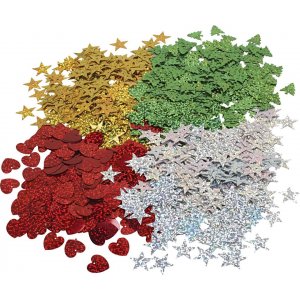 Weihnachtspailletten - 4 x 20 g Weihnachtspailletten - 4 x 20 g