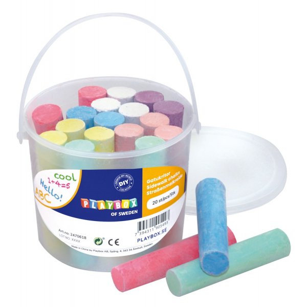 Straenmalstifte im 20er-Pack