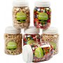 Holzperlen - gemischte Farben und Gren - 6 x 400 ml