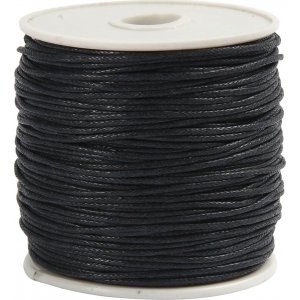 Baumwollschnur - Schwarz - 40 m Baumwollschnur - Schwarz - 40 m
