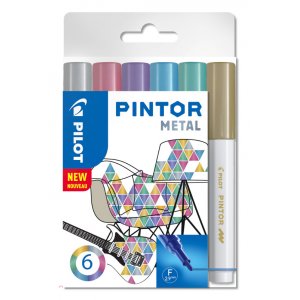 Faserstift-Set Pilot Pintor (Metal Mix) - Fein Faserstift-Set Pilot Pintor (Metal Mix) - Fein