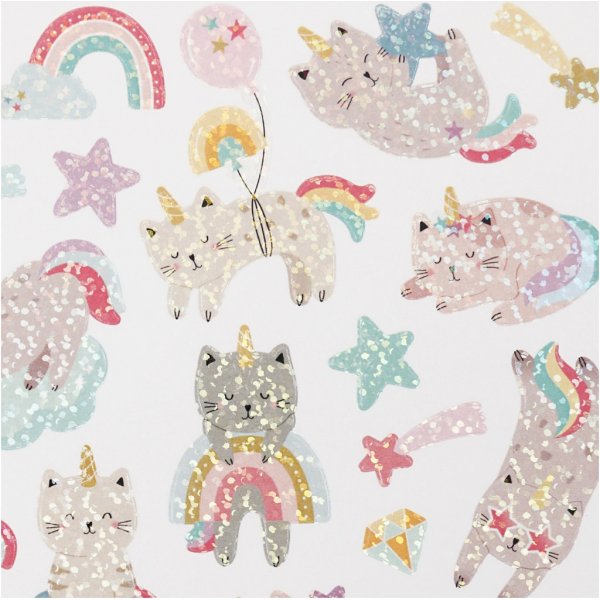 Aufkleber - Einhornkatzen