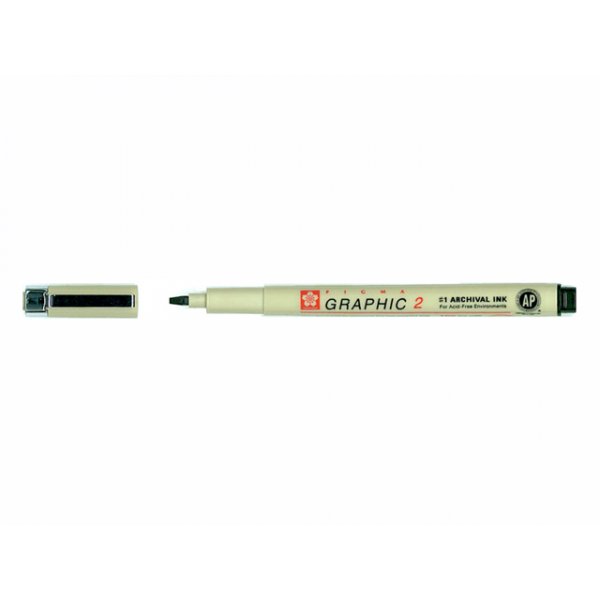 Pigma-Grafik schwarz 2 mm