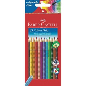 Aquarellstifte Faber-Castell Color Grip 2001 - 12 Bleistifte Aquarellstifte Faber-Castell Color Grip 2001 - 12 Bleistifte