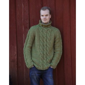 Strickmuster - Pullover mit Seilmuster für Herren (dick) Strickmuster - Pullover mit Seilmuster für Herren (dick)