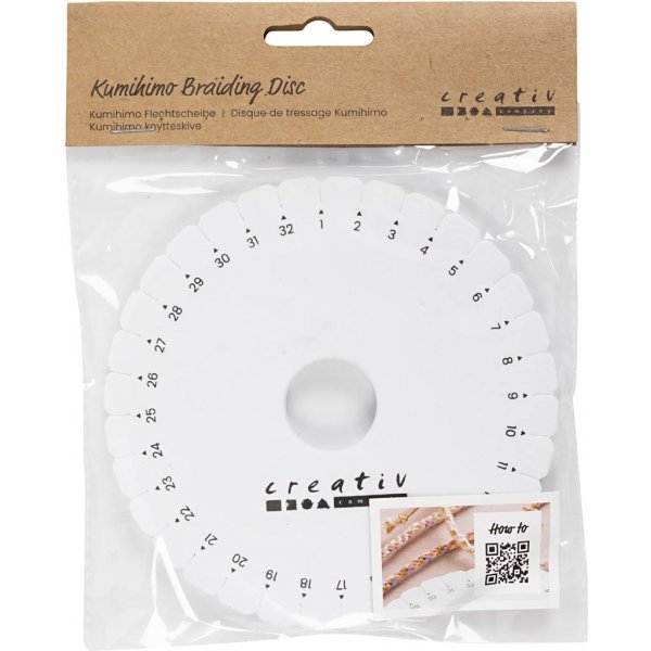 Kumihimo-Platte zum Flechten - 12 cm