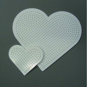 Nabbi Perlenteller 16 / 8 cm - weiß 2 Stk. Herz mischen Nabbi Perlenteller 16 / 8 cm - weiß 2 Stk. Herz mischen