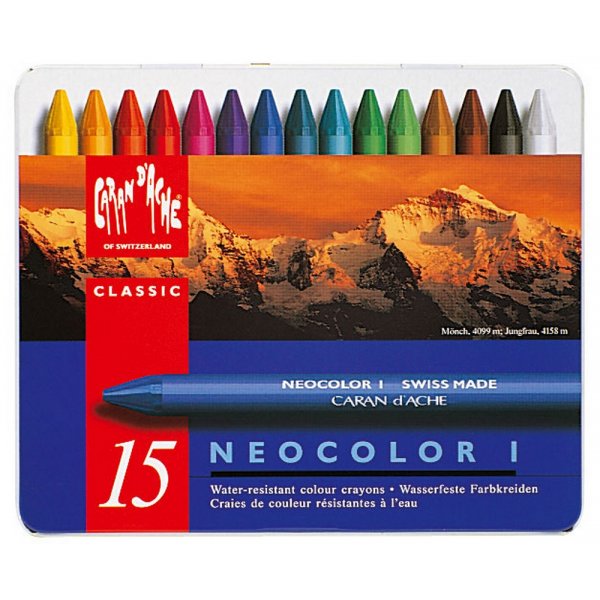 Wachsmalstift Caran d'Ache NeoColor I - 15 Buntstifte