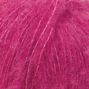 DROPS Brushed Alpaca Silk Garn - 25 g - Cerise (18) DROPS Brushed Alpaca Silk Garn - 25 g - Cerise (18)