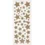 Glitzeraufkleber - Gold - Sterne - 2 Bgen