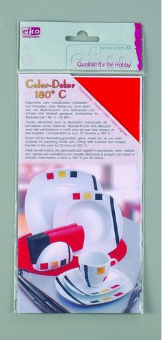 Color-Dekor Farbfolie 180 C 100 x 200 mm - Orange 2 Stk