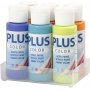 Plus Color Hobbyfarbe - bunt - 6 x 60 ml