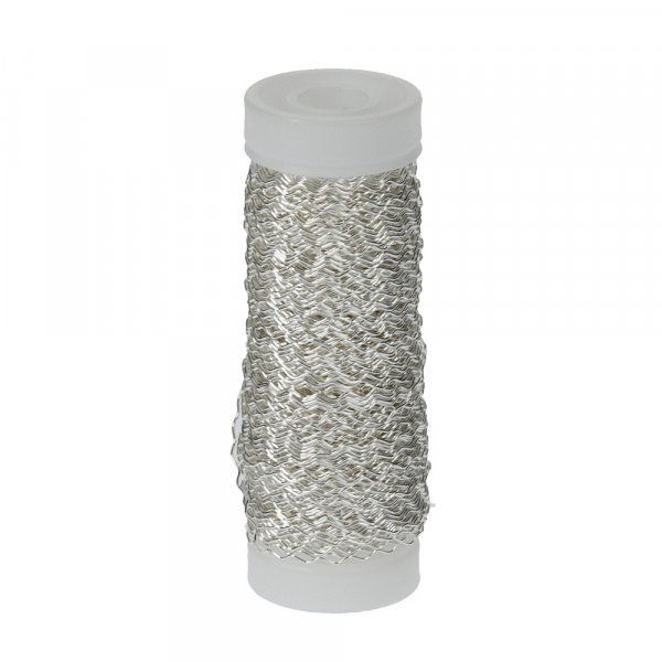 Gemusterter Draht  0,25 mm - Silber 45 m
