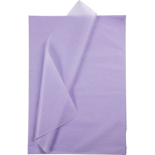 Seidenpapier - hellviolett - 50 x 70 cm - 14 g - 25 Blatt