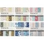 Designpapier - gemischte Farben - 6 verschiedene Blcke - 6 x 50 Blatt