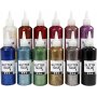 Glitzerkleber - gemischte Farben - 12 x 118 ml