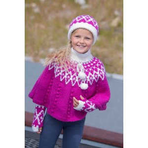 Strickanleitung - Poncho, Mütze und Herzwärmer Strickanleitung - Poncho, Mütze und Herzwärmer