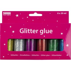 Glitzerkleberflaschen 6P Glitzerkleberflaschen 6P