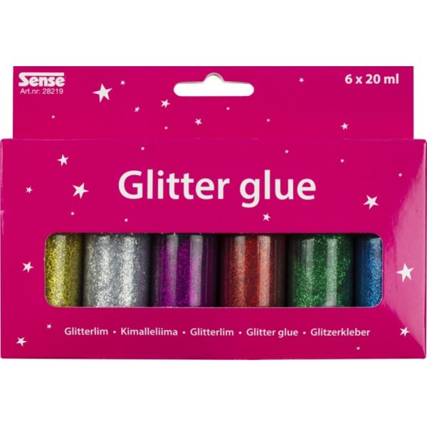 Glitzerkleberflaschen 6P
