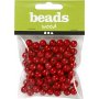 Holzperlen - 10 mm - rot - 20 g