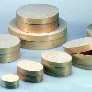 Sperrholzkiste ø 65 mm H 40 mm - unbehandelt rund Sperrholzkiste ø 65 mm H 40 mm - unbehandelt rund