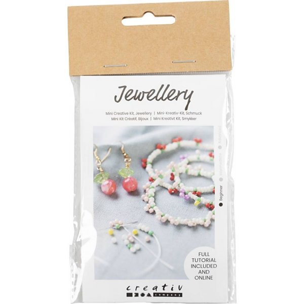 Mini-DIY-Schmuckset - elastisches Armband und Ohrring