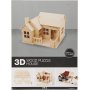3D-Konstruktionsfigur - Haus mit Terrasse