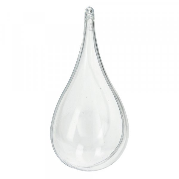 Kunststofftropfen 110 mm - 20er-Pack - glasklar teilbar (PS)