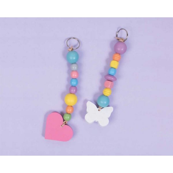 Holzperlen Pastell 750 g