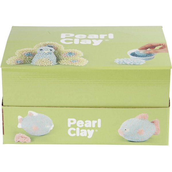 Pearl Clay - gemischte Farben - 12 Stk