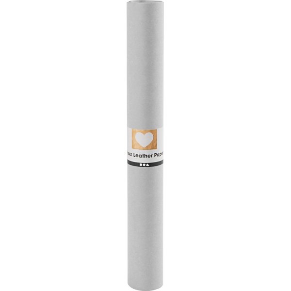 Lederpapier - grau - einfarbig - 1 m