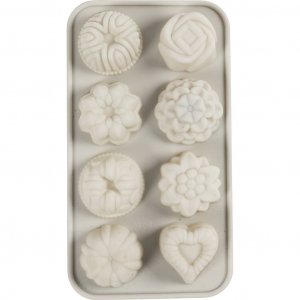 Silikonform - kleine Shortbread-Kekse Silikonform - kleine Shortbread-Kekse