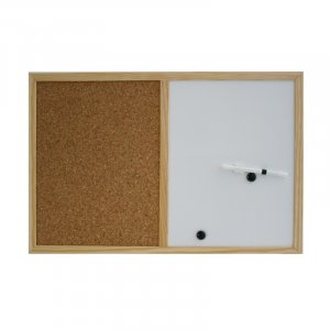 Korktafel mit Whiteboard - 40x60 cm Korktafel mit Whiteboard - 40x60 cm