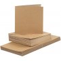 Karten und Umschlge - Natur 16 x 16 cm - 50 Sets