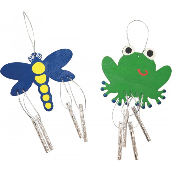 Windspiele - Frosch, Libelle, Delfin & Pferd - 12 Stk
