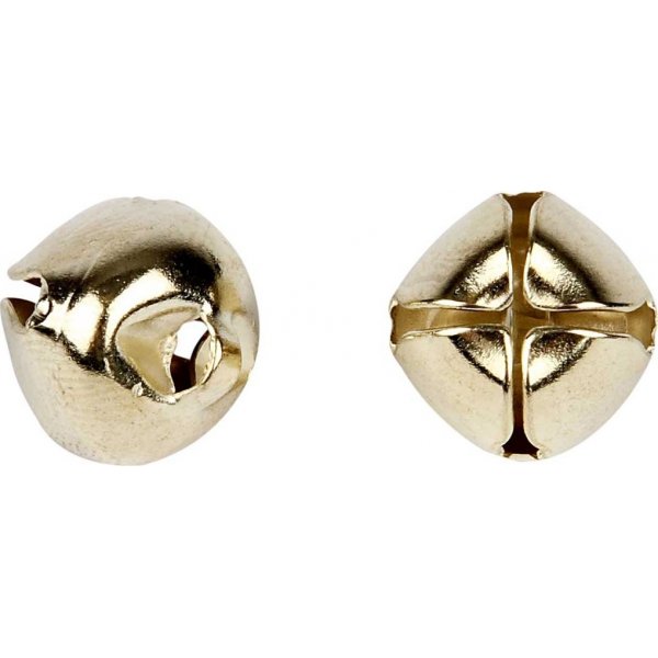 Glocken - Gold - 18 Stck - 8/10/13 mm