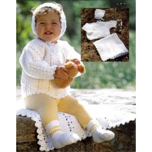 Häkelanleitung - Strickjacke, Mütze und Decke häkeln Häkelanleitung - Strickjacke, Mütze und Decke häkeln