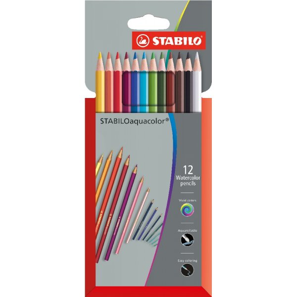 Aquarellstifte Aquacolor - 12er-Pack